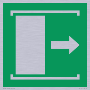 E033 safe condition door slides right to open